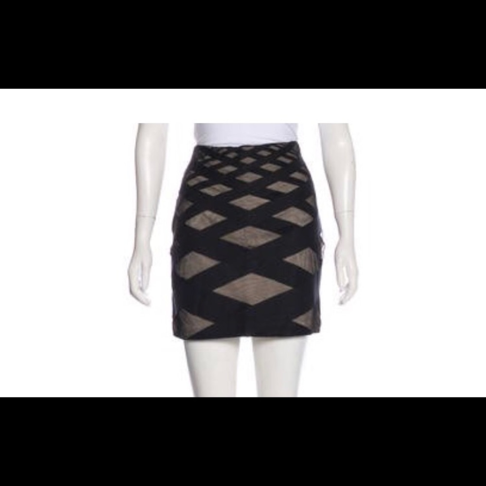 Robert Rodriguez Mesh Mini Skirt